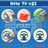 Yaomiao 17 Pcs Video Game Double Side Diamond Art Keychains Diamond Painting Keychains DIY Gem 5d Painting Arts and Crafts for Birthday Beginners Crafting Home Party Decor Yaomiao