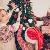 6 Pieces Sublimation Ceramic Ornament Blanks Christmas Snowflake Ceramic Ornament with Golden Ribbon Heart Hanging Decorations Personalized Sublimation Pendant for Crafting DIY Christmas Tree Decor WILLBOND