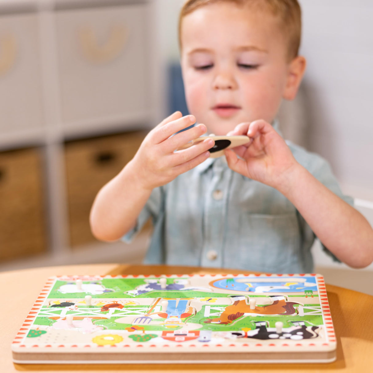 Melissa & Doug Old MacDonald's Farm Sound Puzzle - Farm Animal Toys, Sound Puzzles For Toddlers And Kids Ages 2+ Melissa & Doug