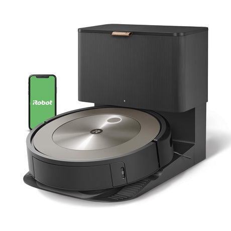 iRobot Roomba j9+ Self-Emptying Robot Vacuum – Powerful Suction, Identifies and Avoids Obstacles Like pet Waste, Sel-Empties for 60 Days, Best for Homes with Pets, Smart Mapping, Works with Alexa iRobot