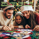 BUHAH Christmas Funny Cat Puzzles for Adults 1000 Pieces Winter Holiday Animal Jigsaw Puzzles Xmas Impossible Puzzle Challenging Puzzles for Adults As Christmas Decorations BUAHA