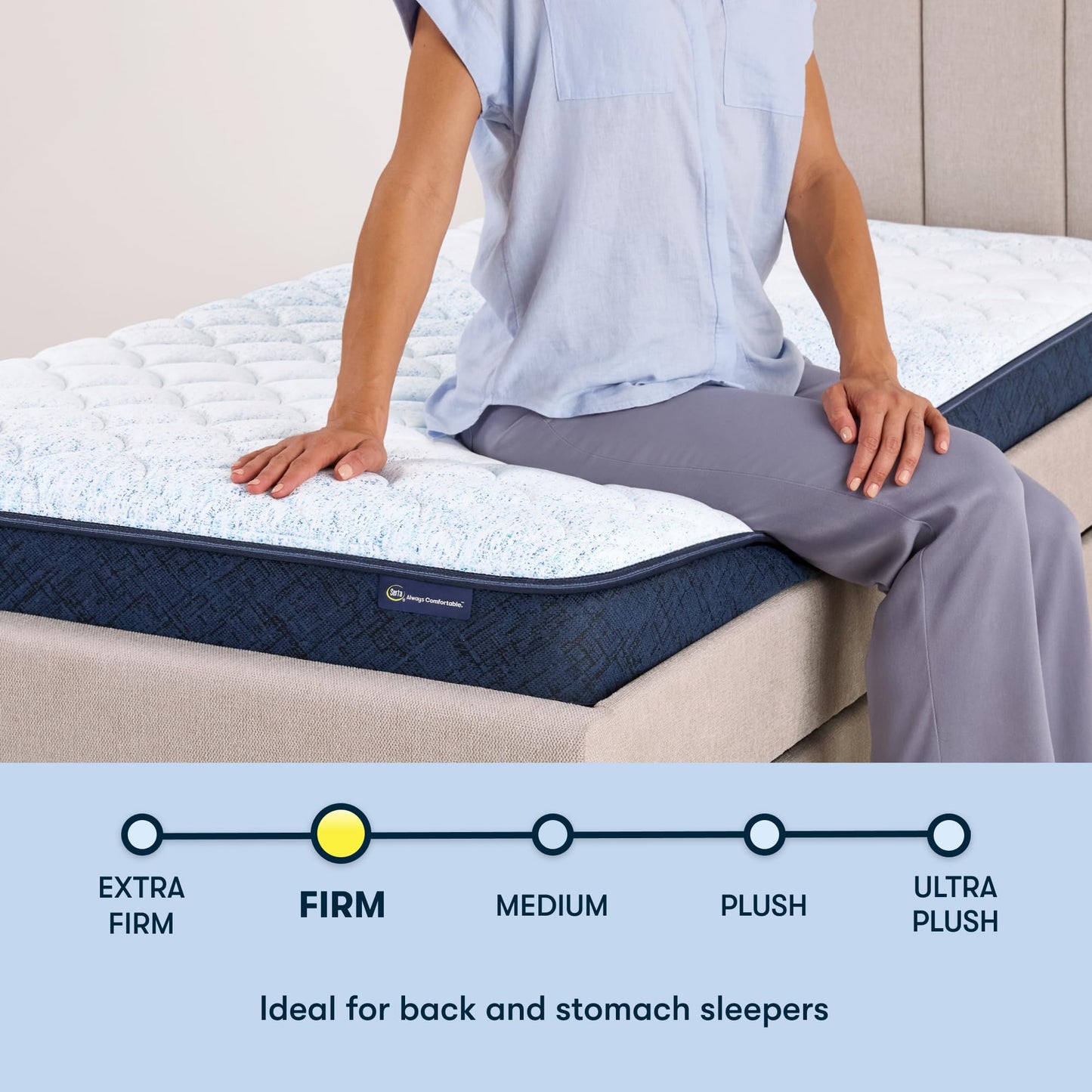 Serta Sleeptrue Firm 6" Twin Memory Foam Mattress in a Box, Cooling, Breathable, and Pressure Relieving - 100 Night Trial, CertiPUR-US Certified and 10 Year Limited Warranty