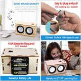 STEM Projects for Kids & Adults Build Your Own Bluetooth Speaker - Science Experiment Electronics Kit | Beginner's Starter DIY Set,STEM Gifts for Teenage Girls + Boys Ages 10 and Up (Dual Speakers) CYOEST