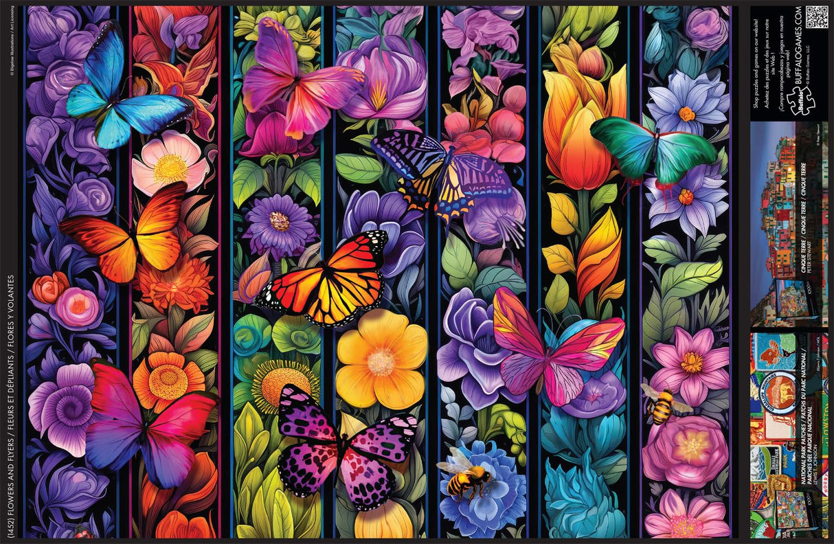 Buffalo Games - Bigelow Illustrations - Flowers and Flyers - 1000 Piece Jigsaw Puzzle for Adults -Challenging Puzzle Perfect for Game Nights - Finished Size is 26.75 x 19.75 Buffalo Games