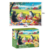 Jigsaw Puzzles 500 Pieces for Adults, Adult Puzzles Cat Puzzle Games Pieces Fit Together Perfectly Difficult Puzzles for Adult Children Elderly Challenging 20.5 * 15IN WSCXSC