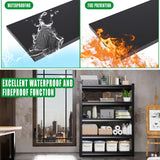 TXTDPL 3000 LBS Storage Shelves, 72" H Garage Shelving, 5-Tier Heavy Duty Shelf, Steel Shelving, Adjustable Shelving Unit, Easy to Assemble, for Garage, Warehouse, Basement Storage Shelving, Black TXTDPL