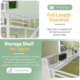 MoproBeti Queen Size Loft Bed with Stairs, Heavy Duty Metal Loft Beds Frame with Storage Shelf & Wardrobe, Tall LoftBed with Under-Bed Space for Adult Teens Junior,Space Saving Design,White MoproBeti