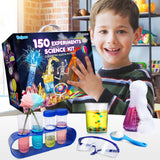 PATIFEED 150 Experiments Science Kit for Kids, Chemistry Set, Scientific Christmas Birthday Toys Gifts Ideas for Boys Girls, Break Geodes, Volcano,S.T.E.M Learning Projects PATIFEED