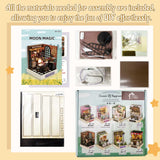 Flever Dollhouse Miniature DIY House Kit Creative Room with Furniture for Romantic Artwork Gift (Moon Magic) Flever