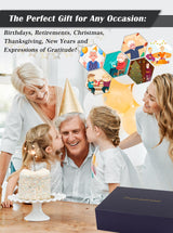 WINTAIM Grandpa Glass Clock Gift from Granddaughter or Grandson - Unique Grandfather Clock Gift Ideas for Great Grandpa Birthday, Christmas, Thanksgiving WinTaim