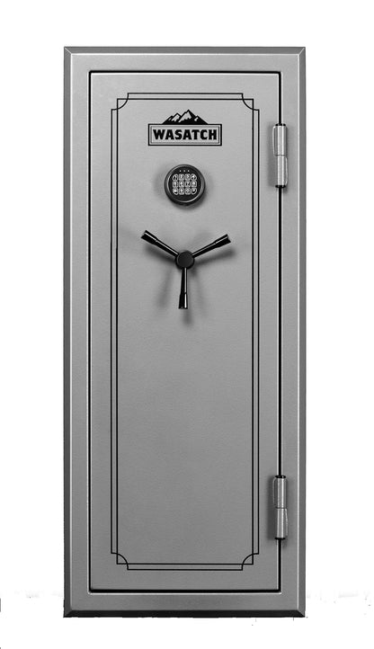 Wasatch 24-Gun Fireproof and Waterproof Safe with Electronic Lock, Gray (24EGW) - WoodArtSupply