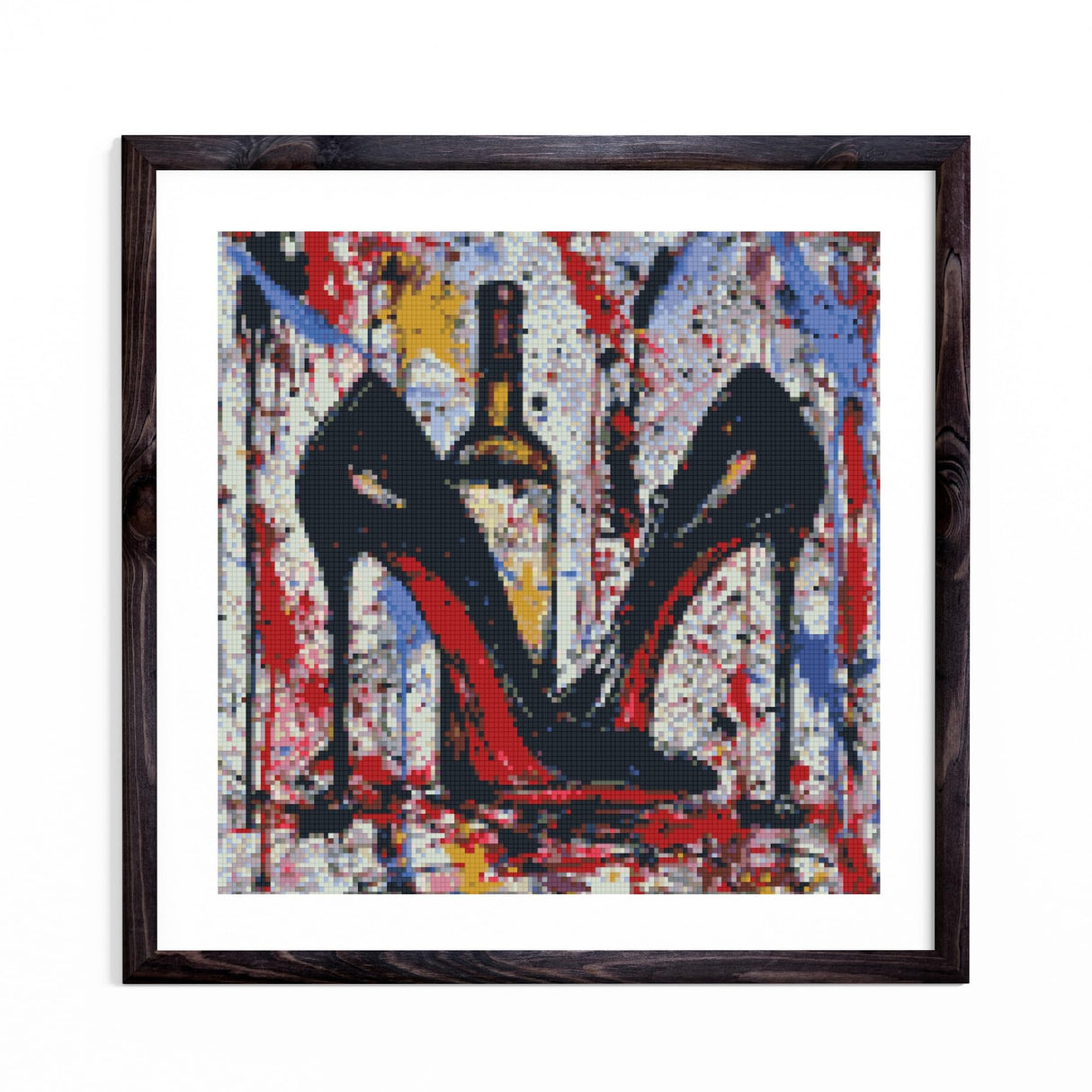 Woman High-Heel Shoes and Wine 5D Diamond Art Painting by Number Kits for Adults DIY Paint with Full Drill Round Diamond Gems Painting Art Craft for Home Wall Decor 13.8x13.8inch(2) WoodArtSupply