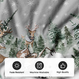 AVOIN colorlife Snowman Reindeer Snowflake Christmas Tree Skirt 36 Inch, Winter Holiday Tree Mat Decoration AVOIN colorlife