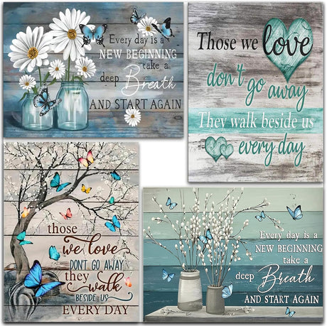 ARPADAMO 4 Pack Diamond Kits for Adults,5D Love Diamond Painting DIY Inspirational Diamond Art Diamond Art Kit for Adult,Round Full Drill Diamonds, Diamond Art Kit for Home Decor-12x16inch ARPADAMO