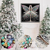 AMORARS Snow Fairy Diamond Art Kits for Adults, 5D Christmas Special Shape Diamond Painting Kits for Beginners - Crystal Rhinestones Diamond Painting Gem Art for Home Wall Decoration Gifts，12x12In AMORARS