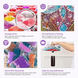 CVFASH Whale Shark Diamond Art Painting Kits for Adults, 5D Coral Reef Diamond Painting Dots Art Kits for Adults Beginner DIY Gifts Art Diamond Home Wall Decor 12x16 INCH CVFASH