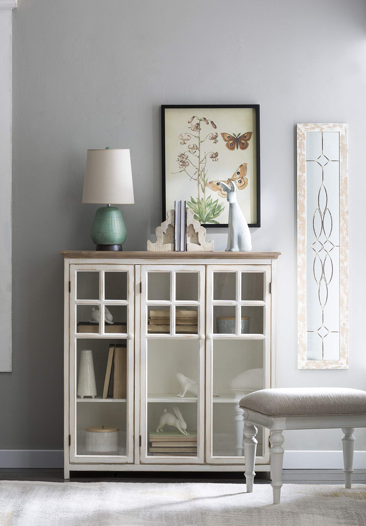 Creative Co-Op Distressed White Corbel Shaped Bookends (Set of 2 Pieces) Creative Co-Op