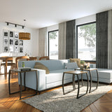 SRIWATANA Nesting Tables, Vintage Side End Tables Living Room, Coffee Snack Table Set of 3 SRIWATANA