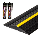 16'5"/5.0m Weather Defender® Original | Ultimate Garage Door Threshold Seal Kit with Adhesive & Garage Door Bottom Weather Stripping Weather Defender