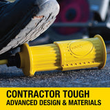VoltShield 70 ft 12/3 SJTW Heavy Duty All-In-One Weather Protection Extension Cord, Water, Weather & Kink Resistant, Flame Retardant, Yellow, 3 Prong Grounded Plug, Locks Cord Preventing Disconnection VoltShield