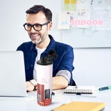 Joyclub 4 Pack Sublimation Water Bottle Blanks 20 oz Sublimation Tumblers with Handle Sports Skinny Insulated Tumblers Bulk Joyclub