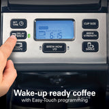 Hamilton Beach FlexBrew Trio 2-Way Coffee Maker, Compatible with K-Cup Pods or Grounds, Combo, Single Serve & Full 12c Thermal Pot, Black and Stainless – Fast Brewing Hamilton Beach