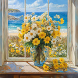 EOBROMD Paint by Numbers for Adults, DIY Flower Paint by Number Kits for Beginner on Canvas, Flower Paint by Numbers Adult Kit Drawing Arts and Crafts for Gift Home Wall Decor 16x20inch EOBROMD