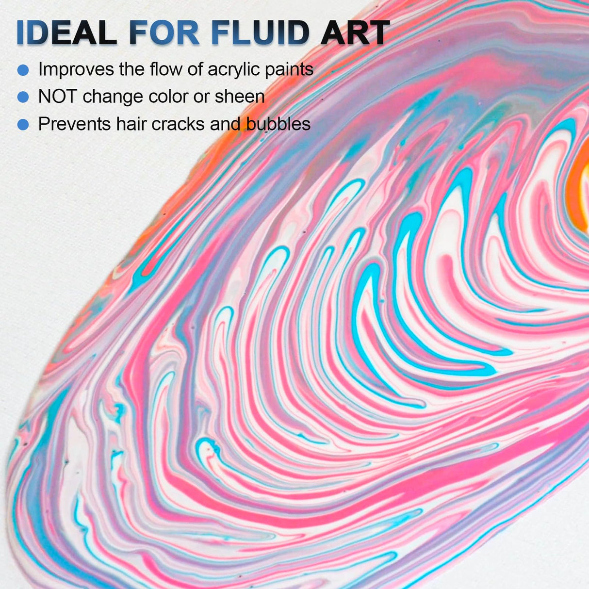 Nicpro Pouring Medium for Acrylic Paint 69oz / 2040ml, Acrylic Paint Thinner, Acrylics Flow Medium Improve Flow Consistency Nicpro