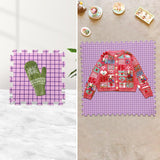 Adnkwolivt Blocking Mats for Knitting & Crochet Projects 9 Pack, Blocking Board for Crocheting Knitting Blocking Mats and Pins, 150 T-Pins and Storage Bag Adnkwolivt