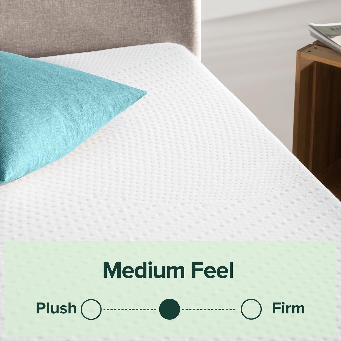 ZINUS Cooling Essential Memory Foam Mattress, Twin, White