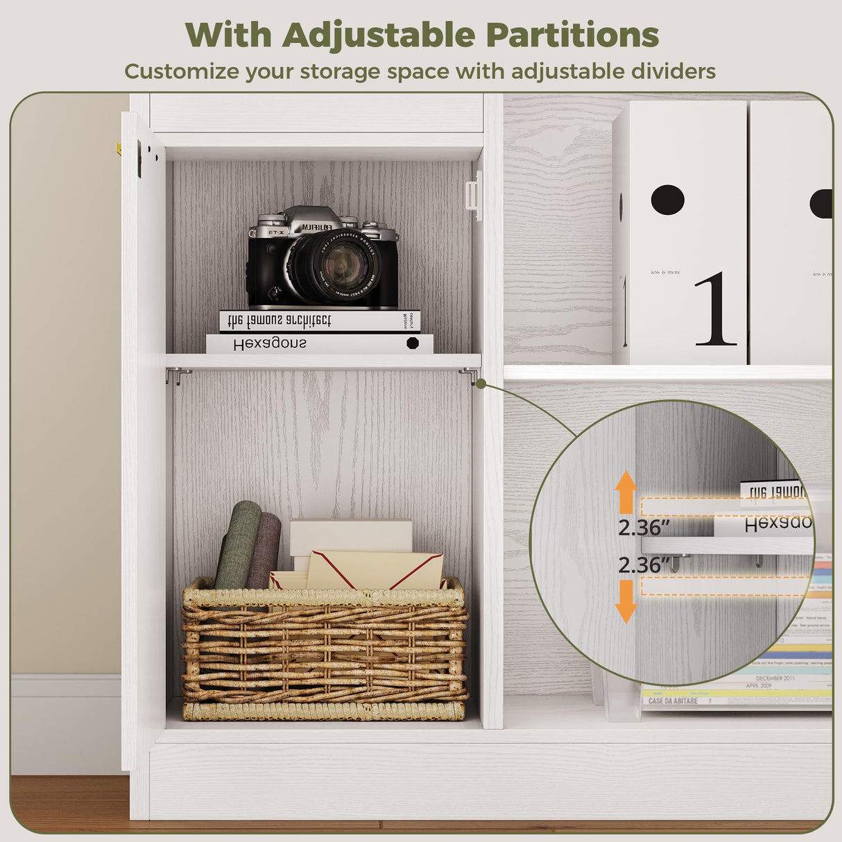 IRONCK Corner Bookshelf, 76" Tall Corner Bookshelves, 6 Tiers L-Shaped Bookcase with 10 Open Shelves and 2 Storage Drawers for Living Room or Home Office IRONCK