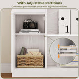 IRONCK Corner Bookshelf, 76" Tall Corner Bookshelves, 6 Tiers L-Shaped Bookcase with 10 Open Shelves and 2 Storage Drawers for Living Room or Home Office IRONCK