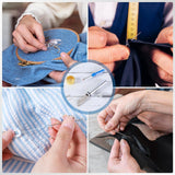 KYUEWRT 25 Large Eye Embroidery Needles, 5 Sizes Big Eye Hand Sewing Needles with Exquisite Aluminum Storage Tub for Stitching, Sewing and Hand-Made Projects KYUEWRT