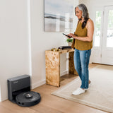 Shark UR2360S Ultra Robot Vacuum, with Matrix Clean, Precision Mapping, 30-Day Capacity HEPA Bagless Self Empty Base, Self-Cleaning Brushroll Perfect for Pet Hair, WiFi, Black (Renewed) Shark