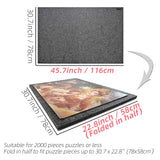 TELY Foldaway Puzzle Board Felt Mat for up to 2000 Pieces of Jigsaw Puzzle, Foldable for Easy Storage Puzzles, Portable Puzzle Pad(Extra Large) TELY