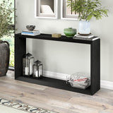 Henn&Hart Osmond Console Table, 55" Wide,Grey,Black Henn&Hart