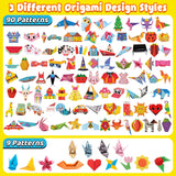 Origami Kit for Kids Ages 5-8 8-12, 260 Sheets Origami Paper with 99 Patterns and Guiding Book, Funtopia DIY Craft Art Projects Supplies for Boys Girls, Travel School Vacation Activities Toy Funtopia