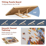 Becko US 1000-Pc Tilting Jigsaw Puzzle Board with 4 Drawers & Cover, Adjustable Jigsaw Puzzle Table with Built-in Easel/Stand, Portable Boards with Storage for Adults, with Premium Flannel Tabletop Becko US