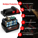 Worthmah 2 Pack 5.0Ah 18V Lithium Replacement Batteries Replacement for Milwaukee M18 Battery, Perfectly Compatible with Milwaukee 18-Volt Original Charger Worthmah