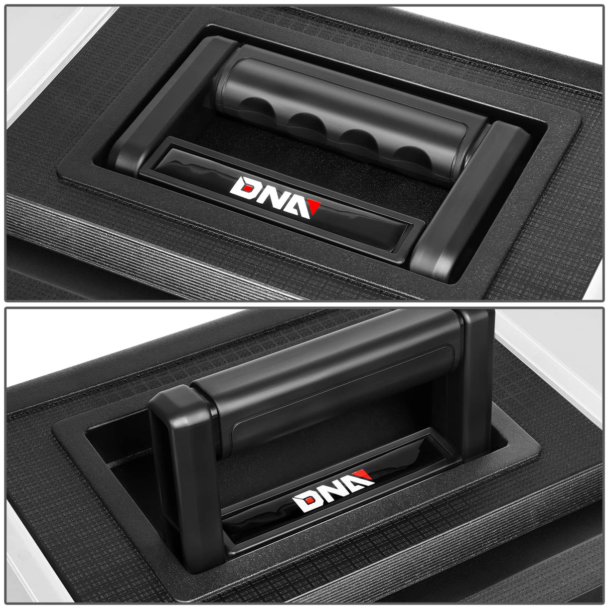 ‎DNA MOTORING TOOLS-00222 ‎19.5" x 28.5" x 12" ‎3-Tier Stackable Separate Hand Case Tool Boxes Trolley, 3-in-1 Storage Compartments, Red DNA MOTORING