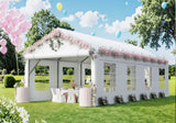 Devoko 13x26 Party Tent Heavy Duty Outdoor Wedding Tent with Removable Sidewall，Outdoor Gazebo Event Shelter Canopy, Large Tent for Wedding, Carport, Parties, Waterproof (White) Devoko