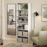 Furinno Jaya Simply Home Free Standing 6-Tier Open Storage Bookcase, White Furinno