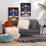 YOUSHIHA Libra Constellation Diamond Painting Kits for Adults,DIY 5D Constellations Diamond Art Full Drill for Adult,for Beginner Home Wall Decor Gift 8x12 Inch YOUSHIHA