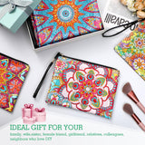 Sweetude 6 Pcs Mandala Diamond Painting Clutch Purses DIY Diamond Painting Bags Rhinestone Stitch Cross Body Handbag 5D Handmade Arts Craft Makeup Zipper Shoulder Bag for Women Christmas Gift Sweetude