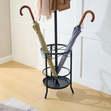 Tajsoon Coat Rack Stand with Umbrella Holder, Free standing Coat Hanger Stand with Umbrella Stand, Entryway Coat Rack to Hold Clothes Hats Bags,Coat Stand with 12 Hooks, for Living Room Bedroom Office Tajsoon