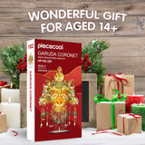 Piececool 3D Metal Asian Puzzles Model Kits- Garuda Coronet Metal Building Kit for Adults, Brain Teaser Puzzle DIY Handcraft Model Kits, Fidget Toys Gifts for Teens Man Woman Family- 522 Pcs Piececool