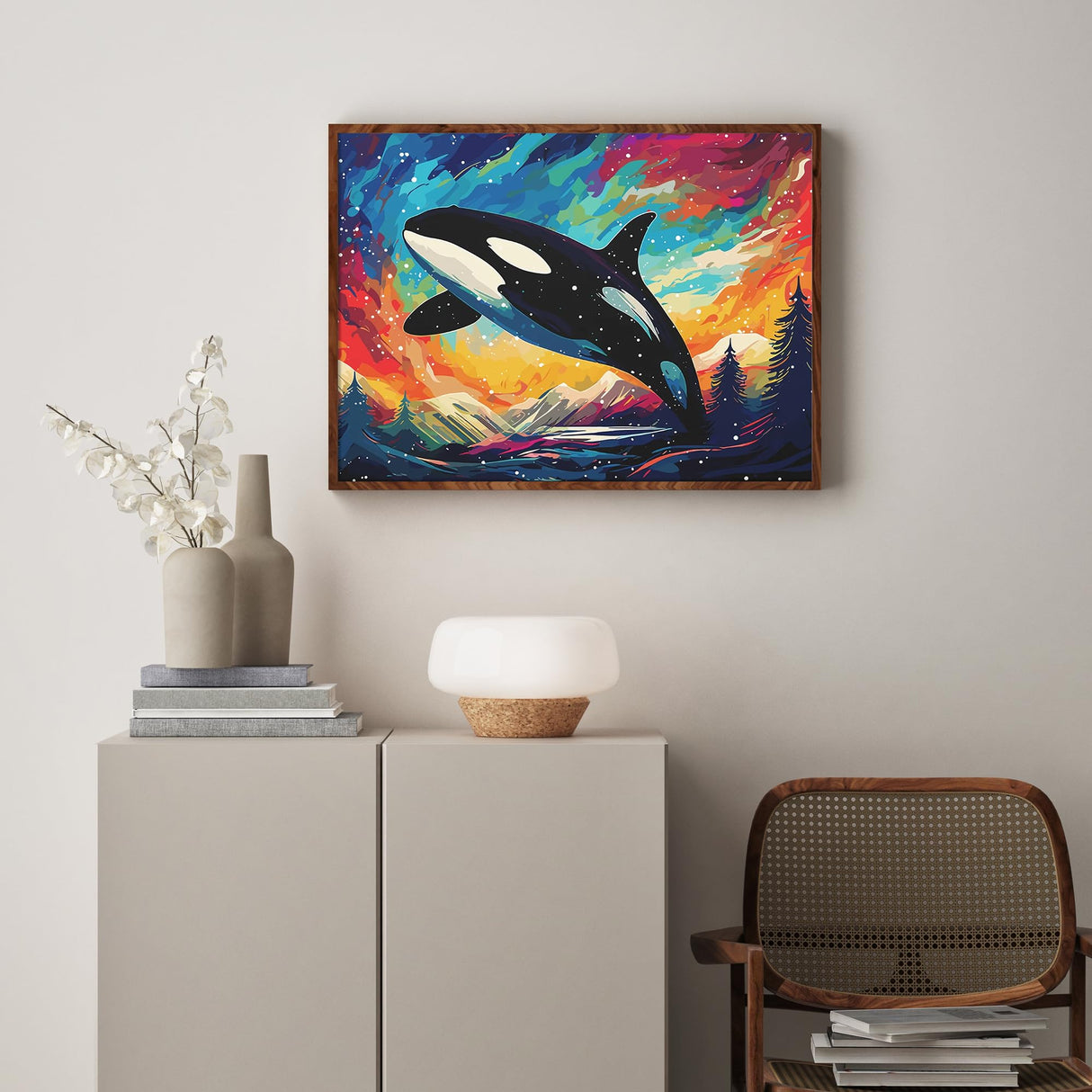 zhuoyaju Whale Diamond Painting Kits for Adults, 5D Sea Animals Whale Diamond Art Kits for Adults Beginner, DIY Full Round Drill Diamond Dots Gem Painting Kit for Home Wall Decor 12 x 16 Inch zhuoyaju