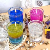 JCOOS Candle Making Kit, DIY Jelly Wax Melts, Candle Jars, Candle Making Kit for Adults, 1.5 lb Gel Wax for Candle Making, Candle Wick, Dried Flowers, Conch, Sand, Candle Dye, Crafting Gifts for Women Jcoos