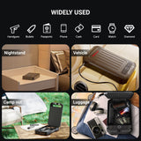 Portable Pistol Safe Biometric Gun Safe with Keys Quick Access Smart Fingerprint Handgun Safe, Keypad for Cars, Travel, Nightstand, Bedside 20002-SF MAXSafes