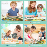 DIGOBAY Floor Puzzles for Kids Ages 3-8, 70 Piece Dinosaur Jigsaw Puzzle for Kids Ages 3+ Year Old Large Round Toddler Puzzles Preschool Learning Educational Toys Gift for Boys Girls (Tyrannosaurus) DIGOBAY
